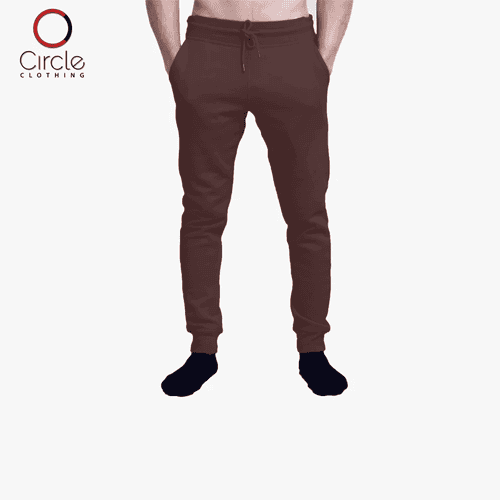 2690 - Unisex Fleece Perfect Jogger Pants 8.25 Oz - Brown Color