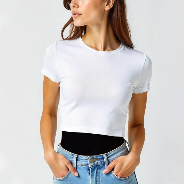 3315 Jersey Short Sleeve Cropped Tee 4.3 Oz*