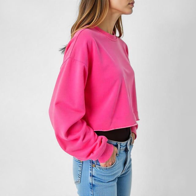 3636 Women's Fleece Perfect Crewneck Cropped Sweatshirt 8.25 Oz*