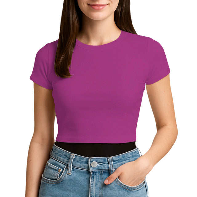 3315 Jersey Short Sleeve Cropped Tee 4.3 Oz*
