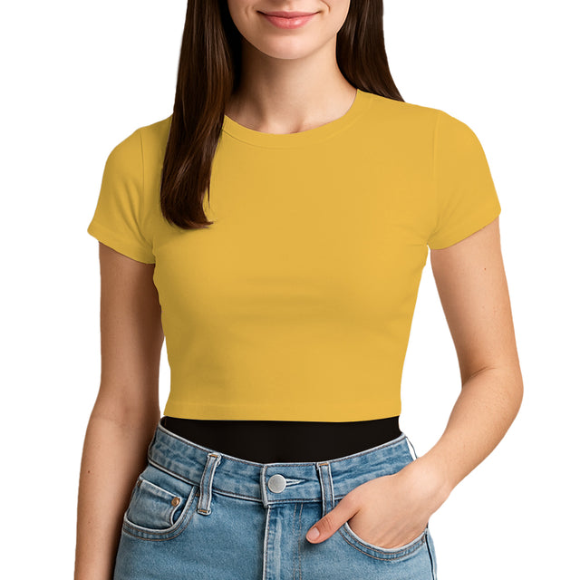 3315 Jersey Short Sleeve Cropped Tee 4.3 Oz*