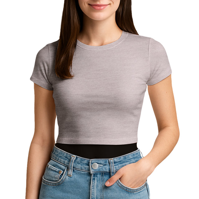 3315 Jersey Short Sleeve Cropped Tee 4.3 Oz (Set 4)