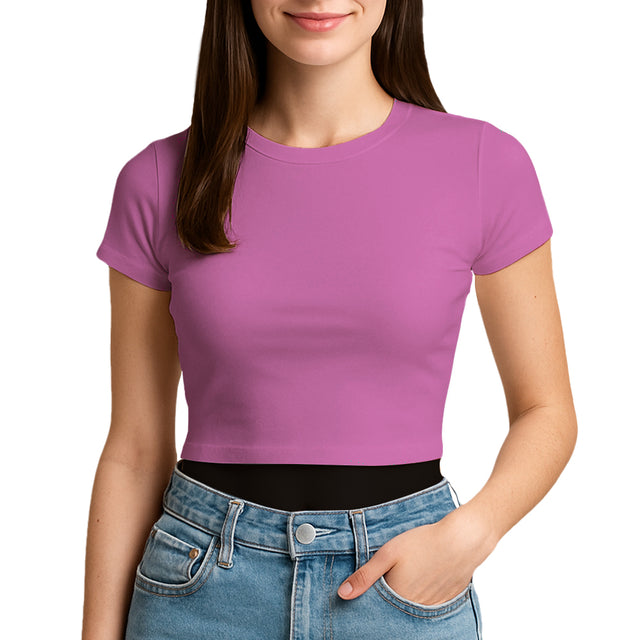 3315 Jersey Short Sleeve Cropped Tee 4.3 Oz (Set 4)