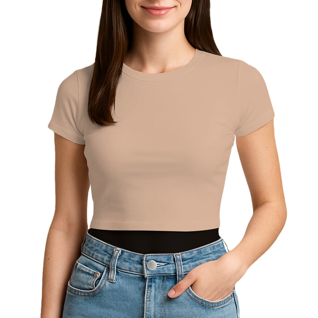 3315 Jersey Short Sleeve Cropped Tee 4.3 Oz*
