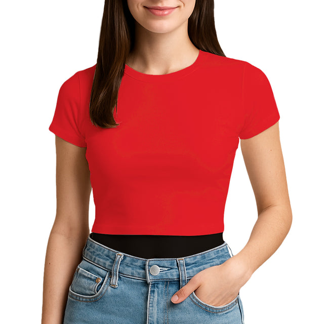 3315 Jersey Short Sleeve Cropped Tee 4.3 Oz*