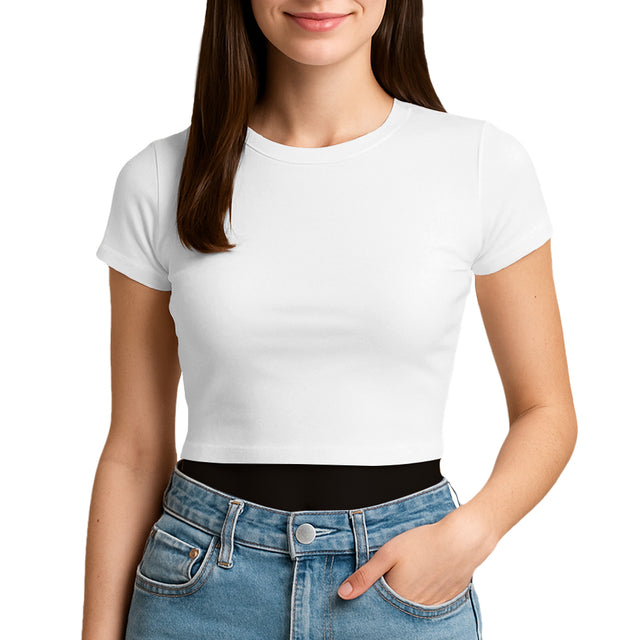 3315 Jersey Short Sleeve Cropped Tee 4.3 Oz*