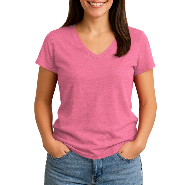 2585 COMFORT WOMENS V NECK TEE*