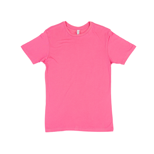 2582 Unisex Jersey Short Sleeve Tee 4.3 Oz - Hot Pink Color