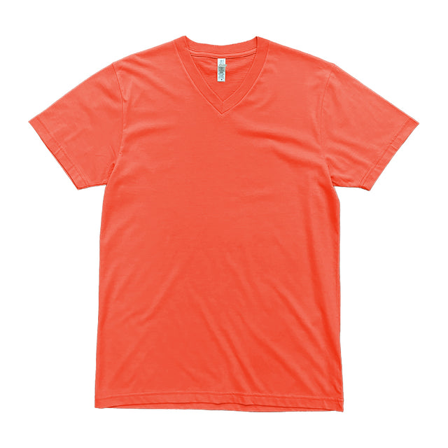 2587 Premium V Neck Tee 1 coral