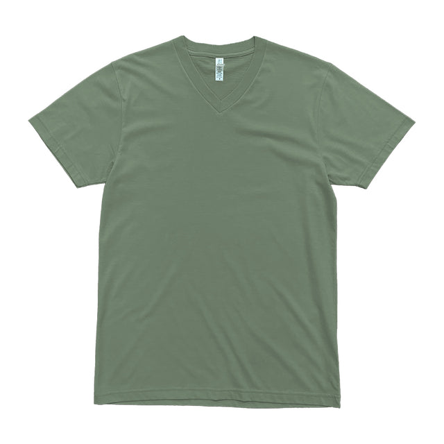 2587 Premium V Neck Tee 1 forest green