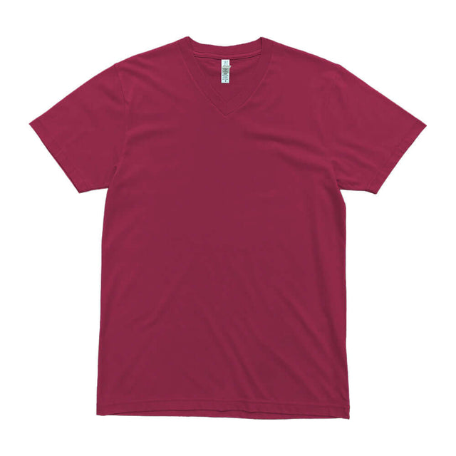 2587 Premium V Neck Tee 2 maroon