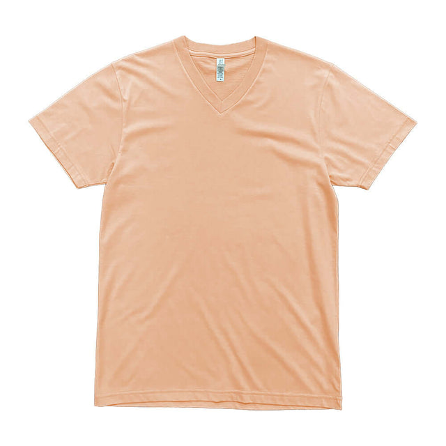 2587 Premium V Neck Tee 2 peach