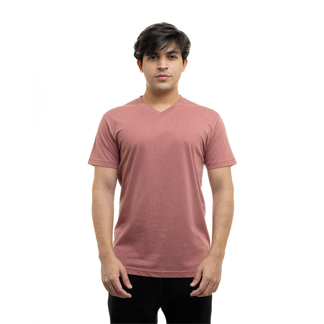 2587 Premium V Neck Tee Mauve