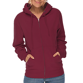 2800 Premium Zipper Hoodie maroon