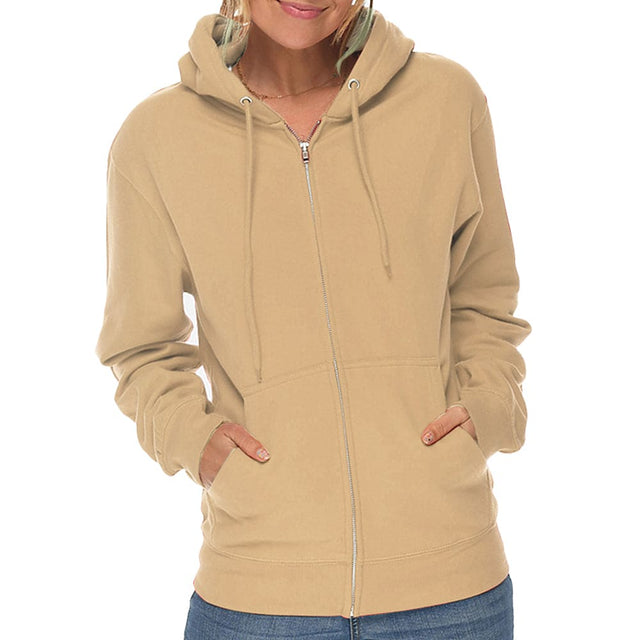 2800 Premium Zipper Hoodie sand