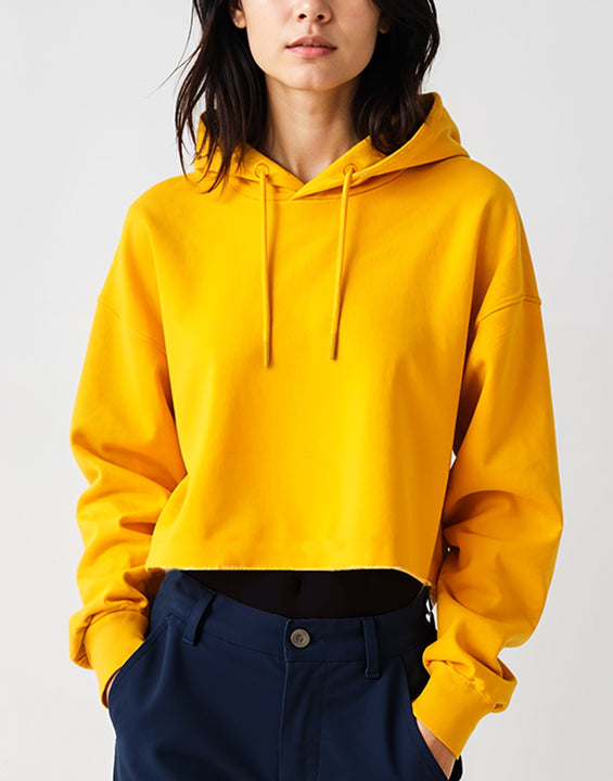 3715 Women's Fleece Perfect Pullover Cropped Hoodie 8.25 Oz*