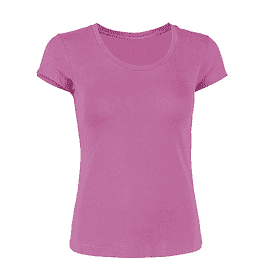 3900 Skinny Fit Short Sleeve Tee for Women light purple