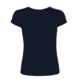 3900 Skinny Fit Short Sleeve Tee for Women navy