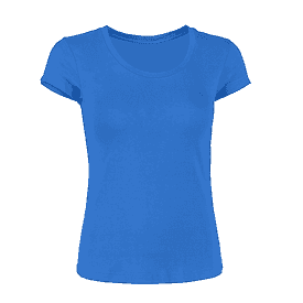 3900 Skinny Fit Short Sleeve Tee for Women royal