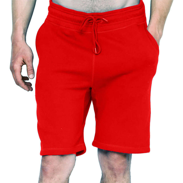 8001 Unisex Classic Perfect Fleece Shorts 1 red