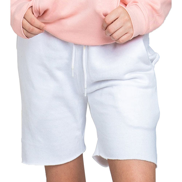 8520 Unisex Classic Perfect Fleece Raw Edge Shorts