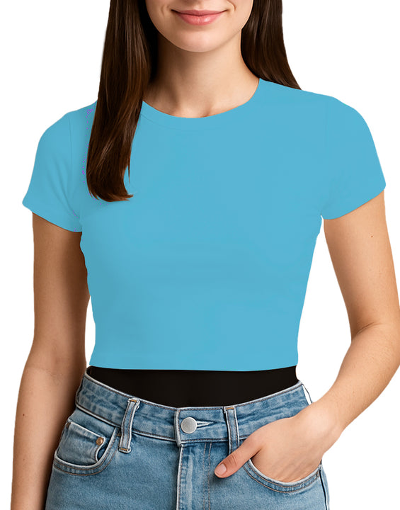 3315 Unisex Jersey Short Sleeve Cropped Tee 4.3 Oz (Set 2 Colors)