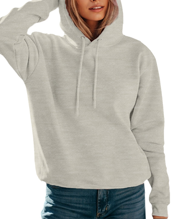 3715 Women's Fleece Perfect Pullover Cropped Hoodie 8.25 Oz (Set 2 Colors)