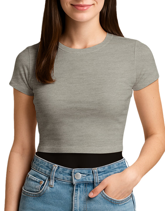 3315 Jersey Short Sleeve Cropped Tee 4.3 Oz (Set 3)