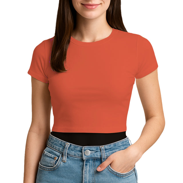 3315 Jersey Short Sleeve Cropped Tee 4.3 Oz (Set 3)