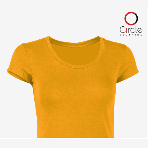 Gold Women's Softlume Jersey Skinny Fit Short Sleeve Baby Doll Tee 4.3 Oz - (3920)