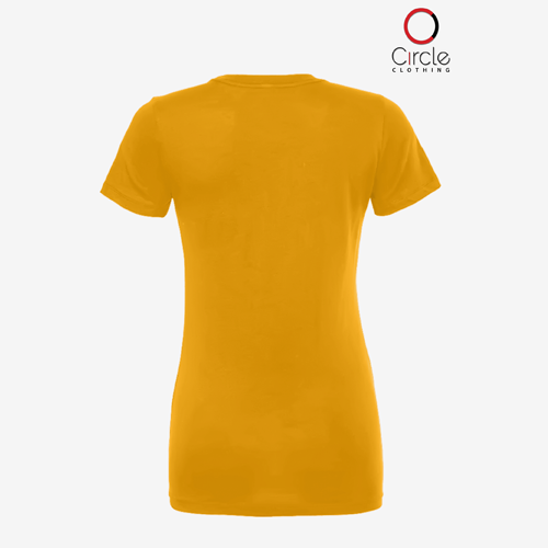 Gold Women's Softlume Jersey Skinny Fit Short Sleeve Tee 4.3 Oz - (3900)