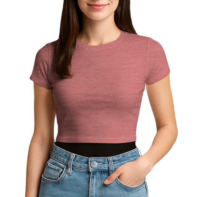 3315 Jersey Short Sleeve Cropped Tee 4.3 Oz (Set 4)