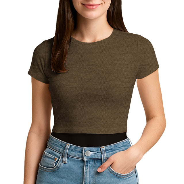 3315 Jersey Short Sleeve Cropped Tee 4.3 Oz (Set 3)