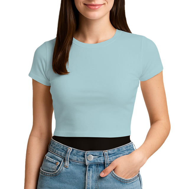 3315 Unisex Jersey Short Sleeve Cropped Tee 4.3 Oz (Set 2 Colors)
