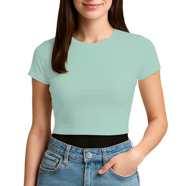 3315 Unisex Jersey Short Sleeve Cropped Tee 4.3 Oz (Set 2 Colors)