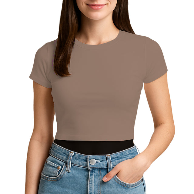 3315 Jersey Short Sleeve Cropped Tee 4.3 Oz (Set 4)