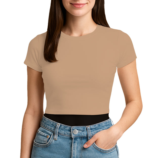 3315 Unisex Jersey Short Sleeve Cropped Tee 4.3 Oz (Set 2 Colors)