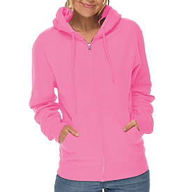 Premium Zipper Hoodie pink