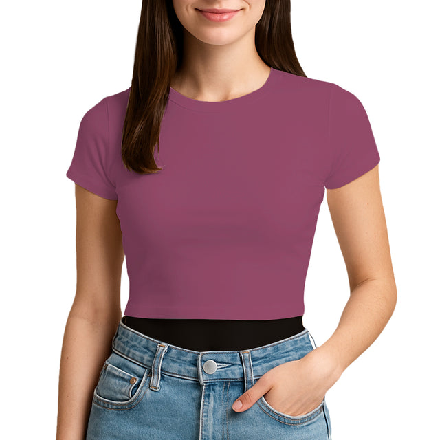 3315 Jersey Short Sleeve Cropped Tee 4.3 Oz (Set 4)