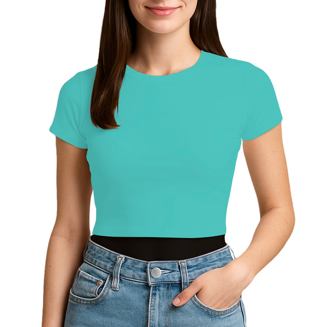 3315 Unisex Jersey Short Sleeve Cropped Tee 4.3 Oz (Set 2 Colors)