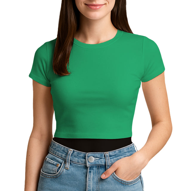 3315 Jersey Short Sleeve Cropped Tee 4.3 Oz*