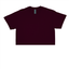 Unisex Burgundy Jersey Short Sleeve Cropped Tee 4.3 Oz -3315