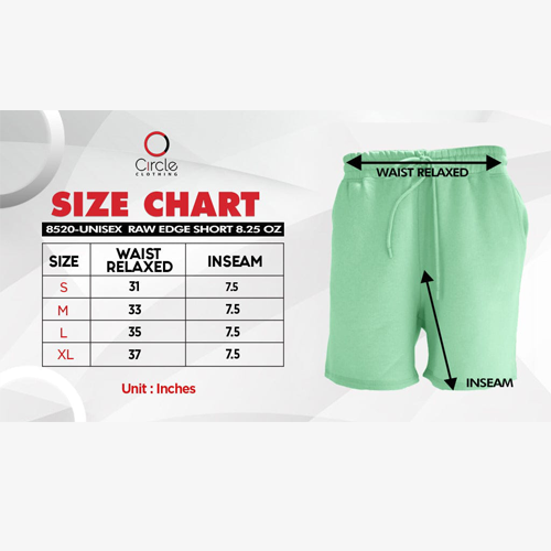 Unisex Forest Classic Perfect Fleece Raw Edge Shorts 8.25 Oz - 8520