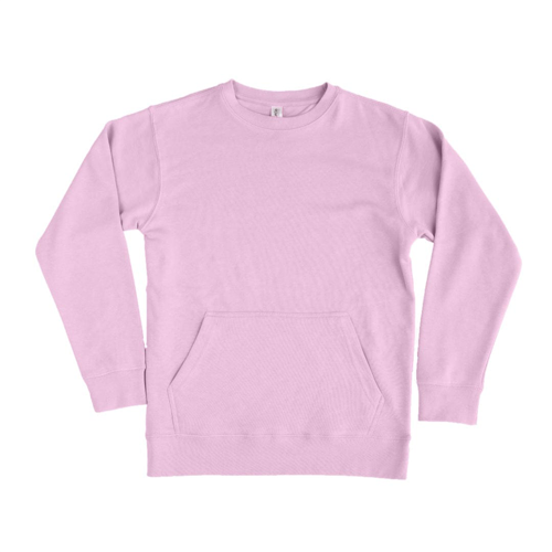 Unisex Lilac French Terry Crewneck Sweatshirt with Pocket 8.25 Oz - 2615