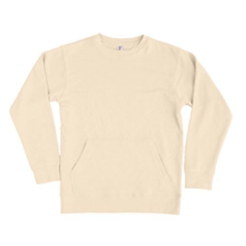 Unisex Natural French Terry Crewneck Sweatshirt with Pocket 8.25 Oz - 2615