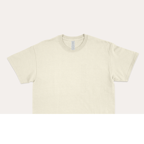 Unisex Natural Jersey Short Sleeve Cropped Tee 4.3 Oz - 3315