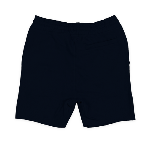 Unisex Navy Blue Classic Perfect Fleece Raw Edge Shorts 8.25 Oz - 8520