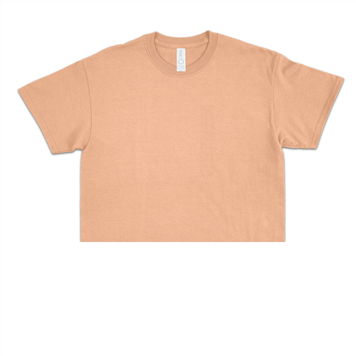 Unisex Powder Pink Jersey Short Sleeve Cropped Tee 4.3 Oz - 3315