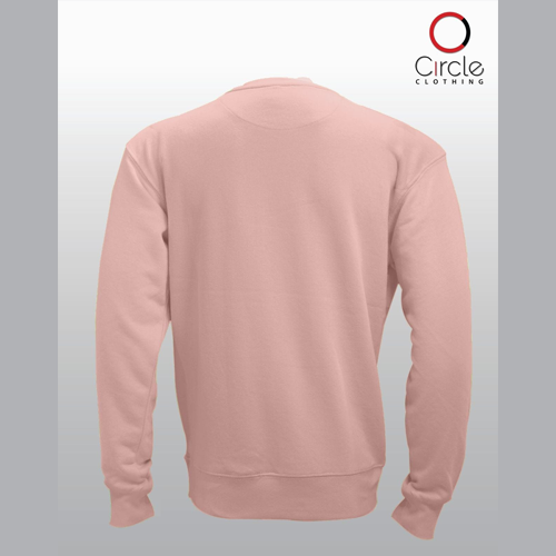 Unisex Powder pink French Terry Crewneck Sweatshirt with Pocket 8.25 Oz - 2615