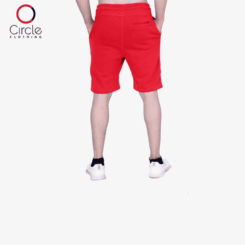 Unisex Red Classic Perfect Fleece Shorts 8.25 Oz - 8001